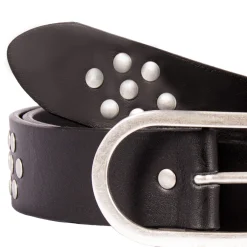 Sale Ceinture large cuir clouté Femme Ceintures