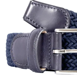Shop Ceinture tressée bleue Homme Ceintures