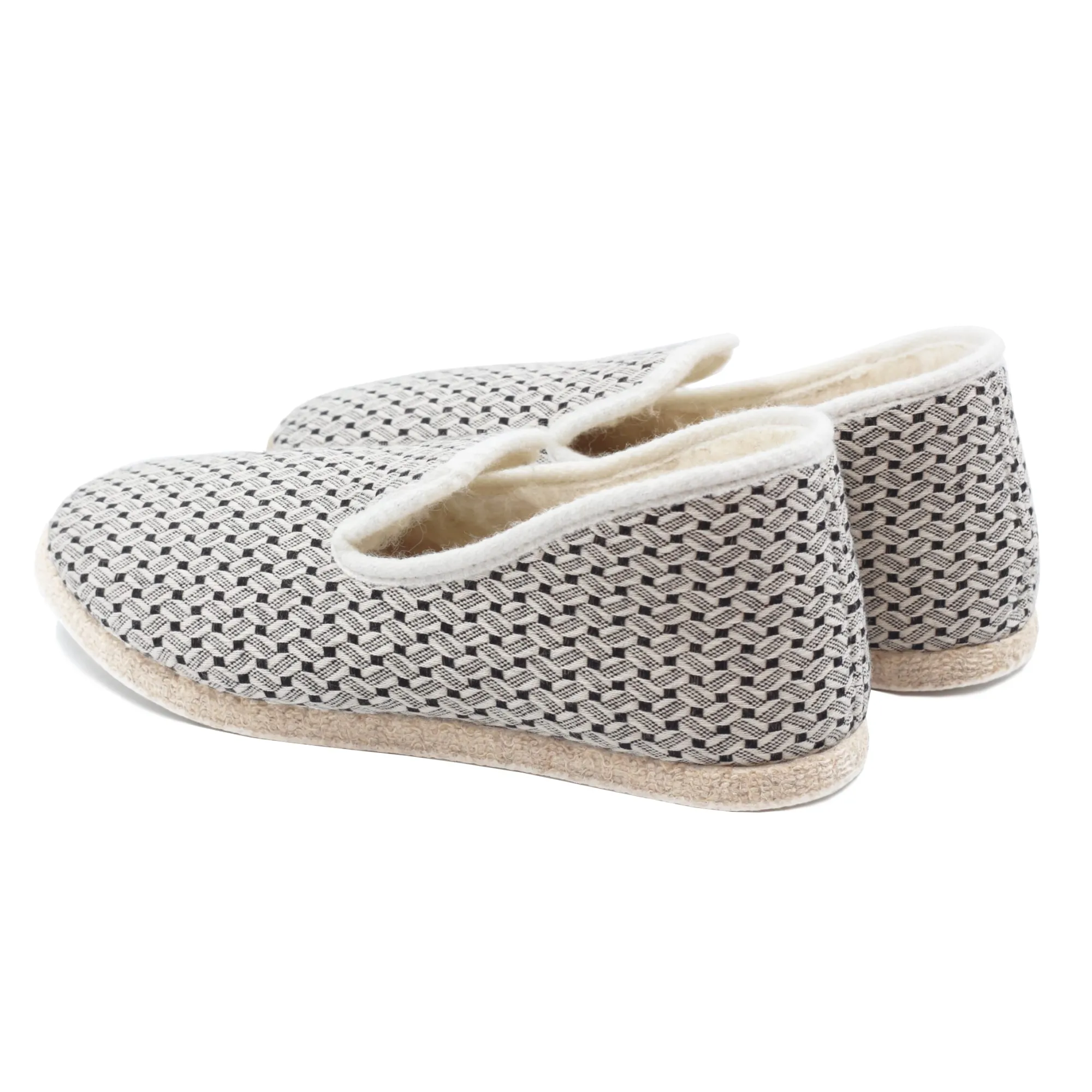 Cheap Charentaises tradition blanc noir Femme Charentaises|Charentaises