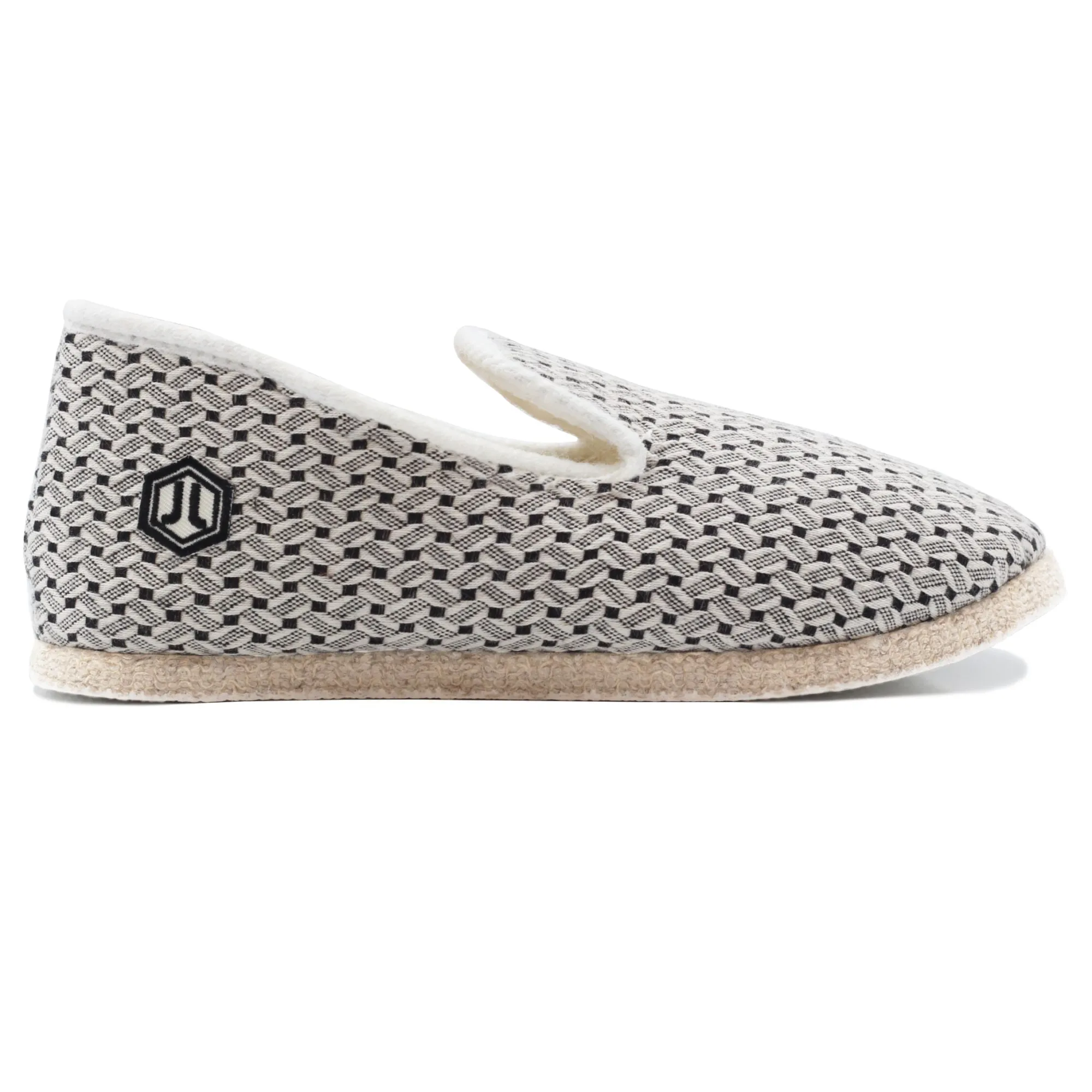 Cheap Charentaises tradition blanc noir Femme Charentaises|Charentaises