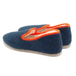 Online Charentaises tradition bleu denim Femme Charentaises|Charentaises