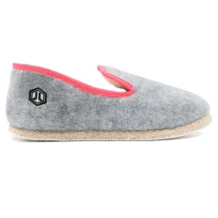 Hot Charentaises tradition gris rose Femme Charentaises|Charentaises