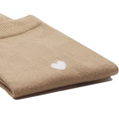 Best Chaussettes cœur beige blanc Femme Chaussettes