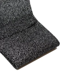 Shop Chaussettes lurex noir argenté Femme Chaussettes