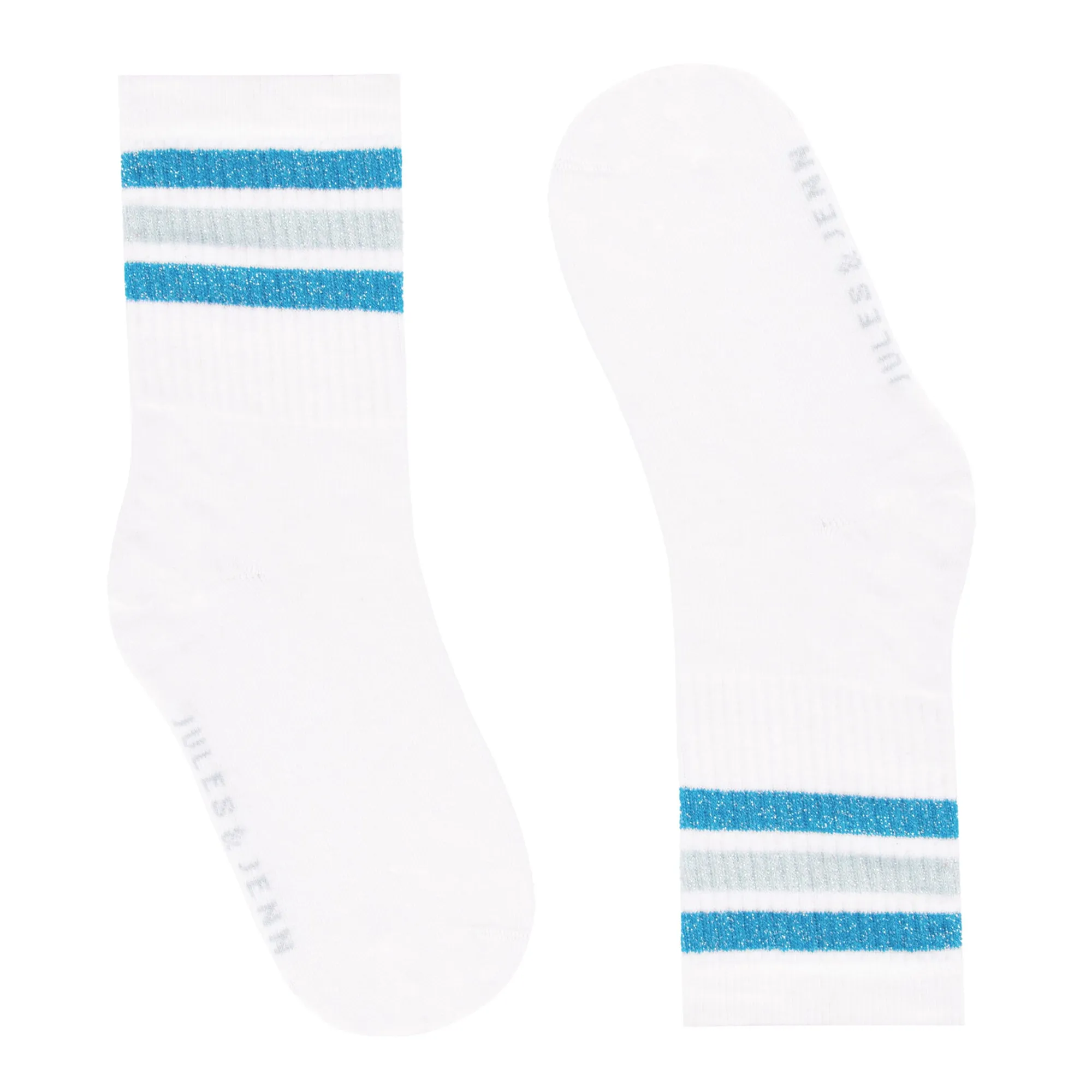 Best Chaussettes sport coton blanc bleu Femme Chaussettes
