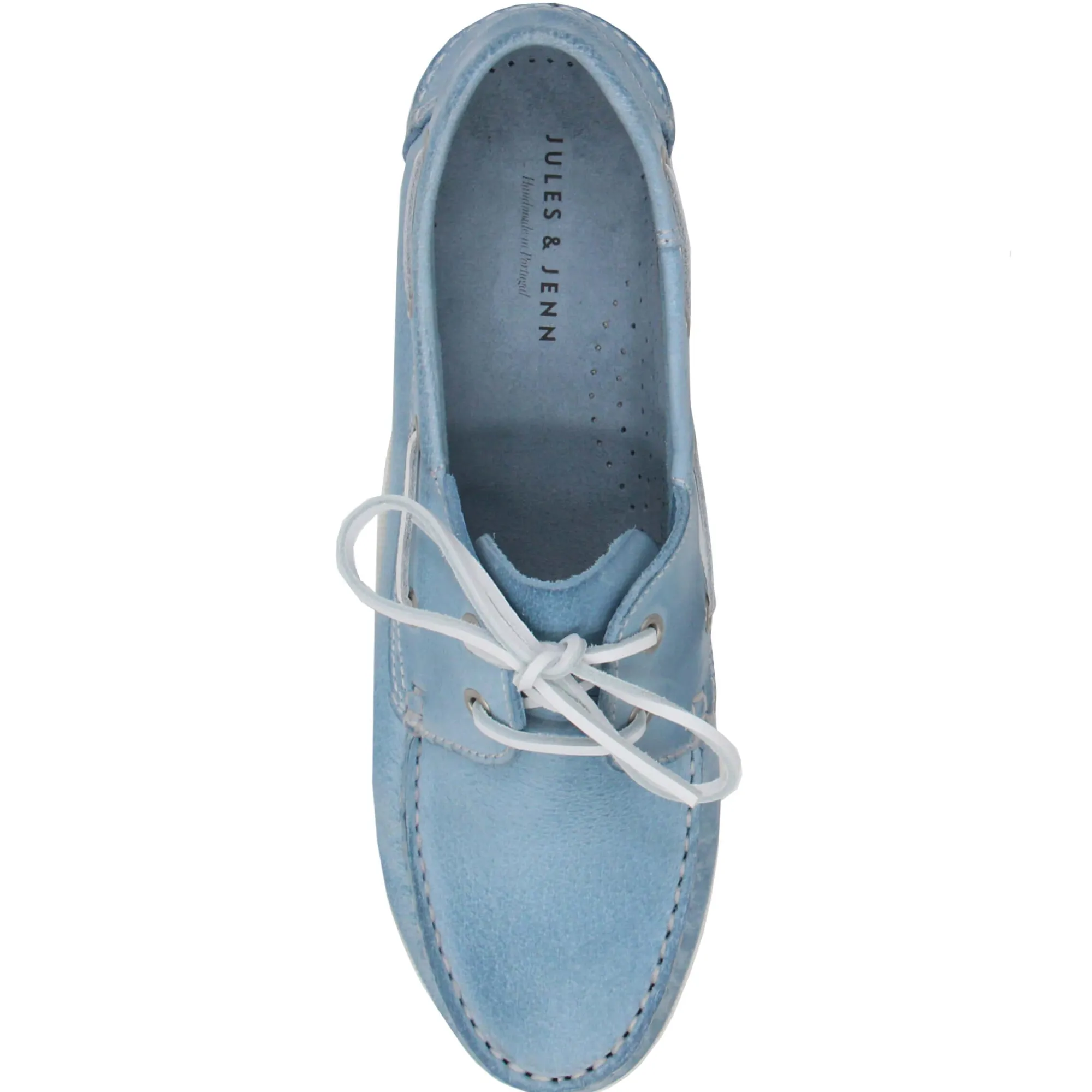 Store Chaussures bateau cuir bleu clair Homme Chaussures Bateau