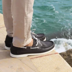 Cheap Chaussures bateau cuir Homme Chaussures Bateau