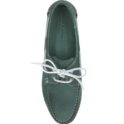 Fashion Chaussures bateau cuir vert Homme Fins De Série Solidaires