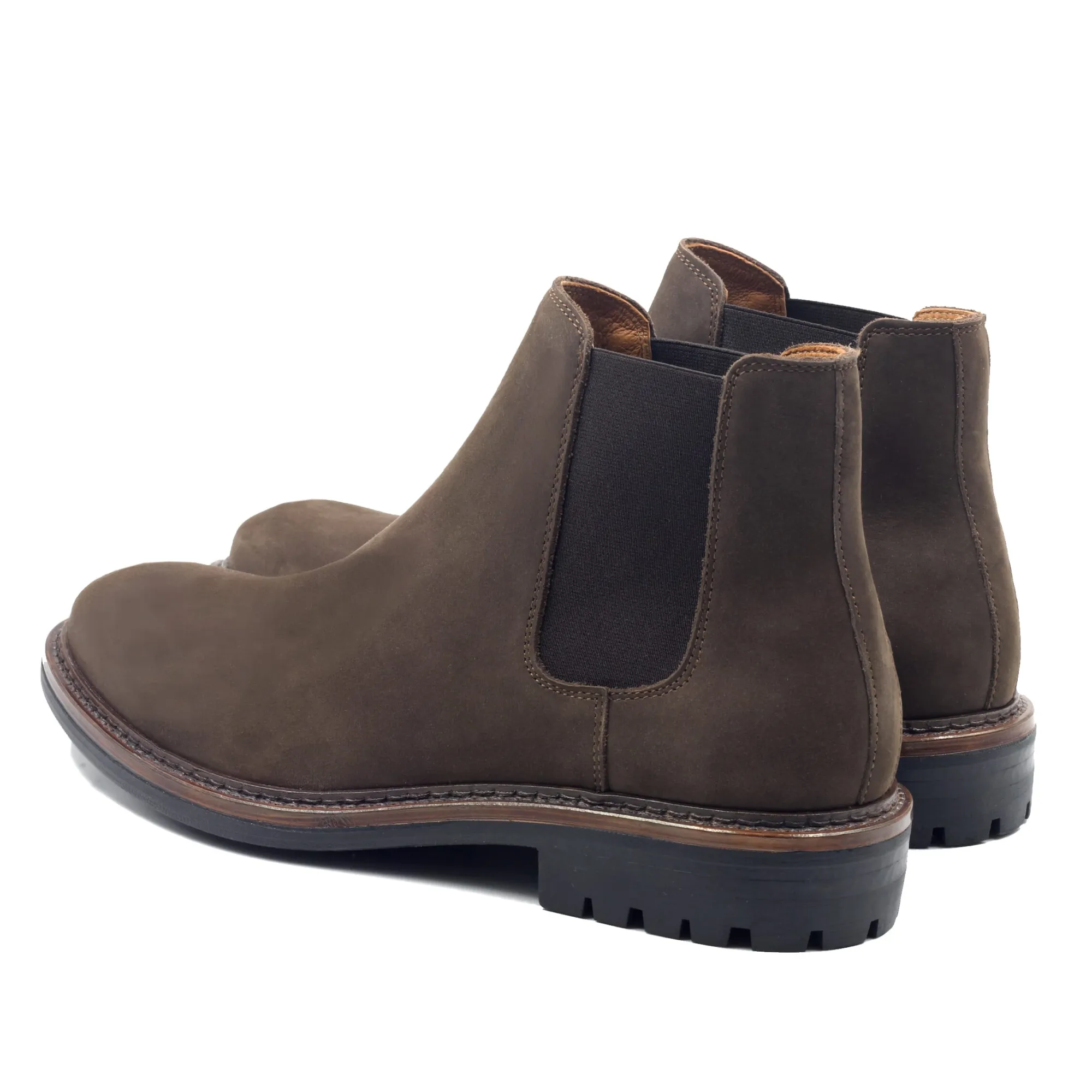 Clearance Chelsea basse cuir nubuck Homme Boots