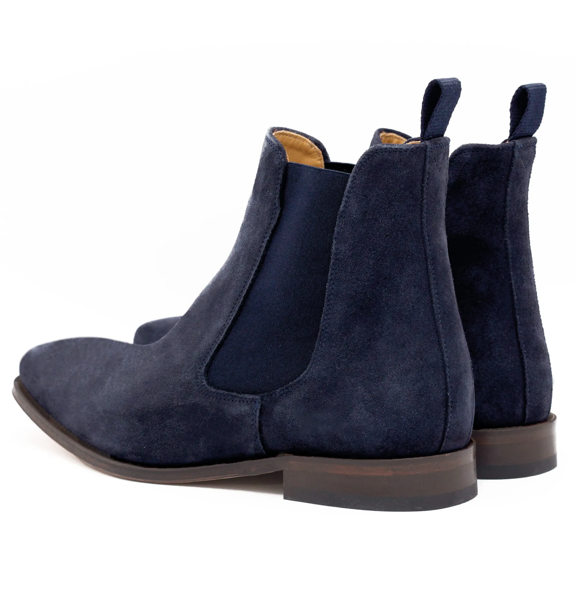 Flash Sale Chelsea boots cuir daim bleu marine Homme Boots