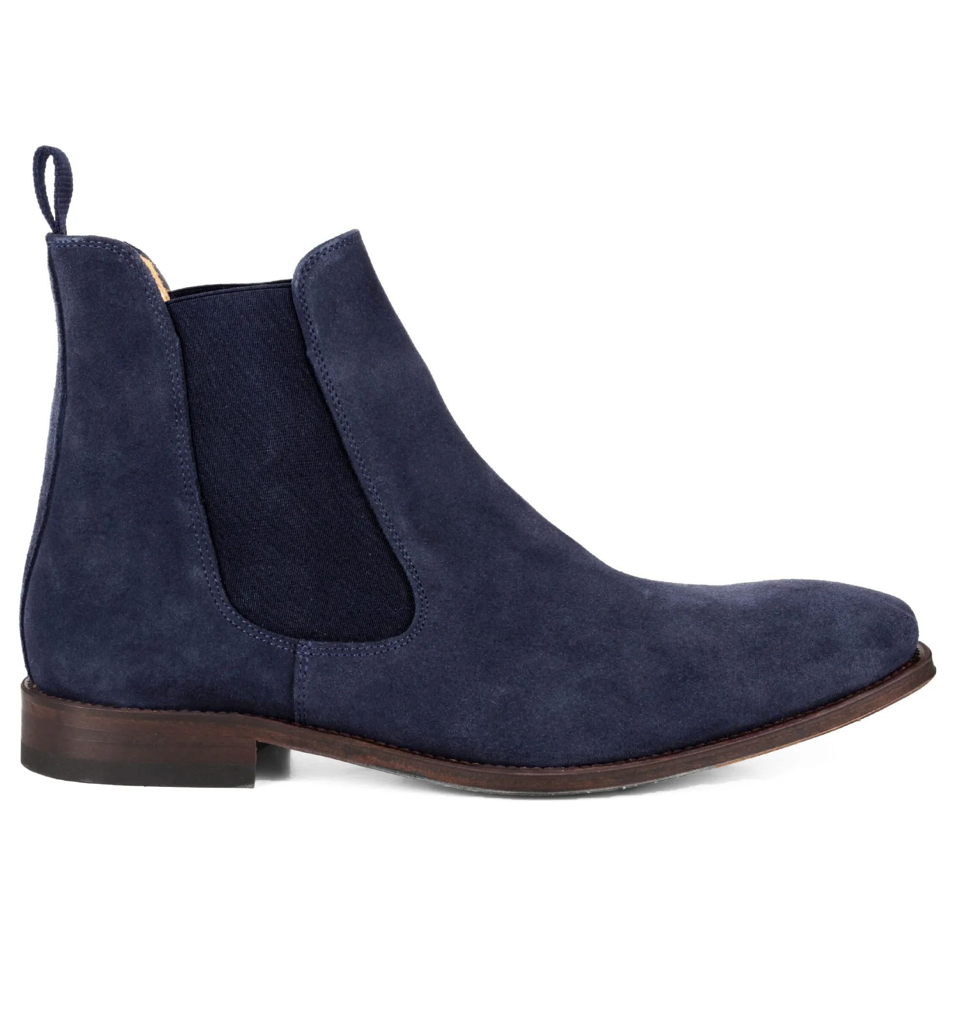 Flash Sale Chelsea boots cuir daim bleu marine Homme Boots