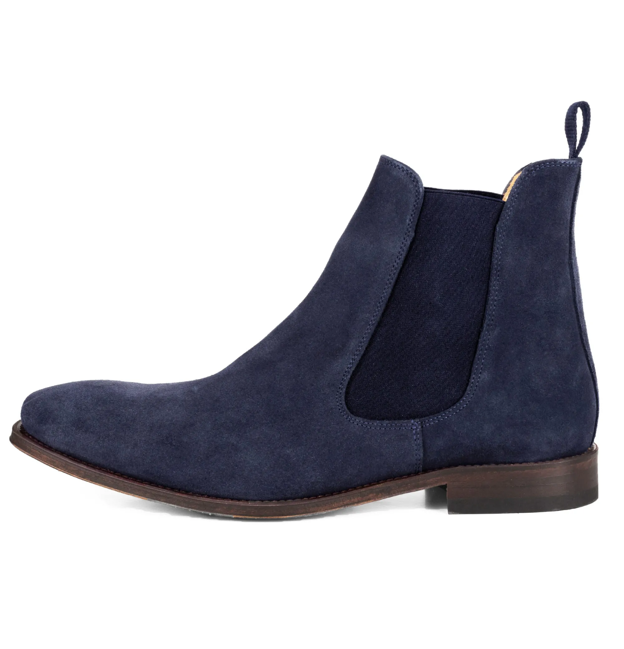 Flash Sale Chelsea boots cuir daim bleu marine Homme Boots
