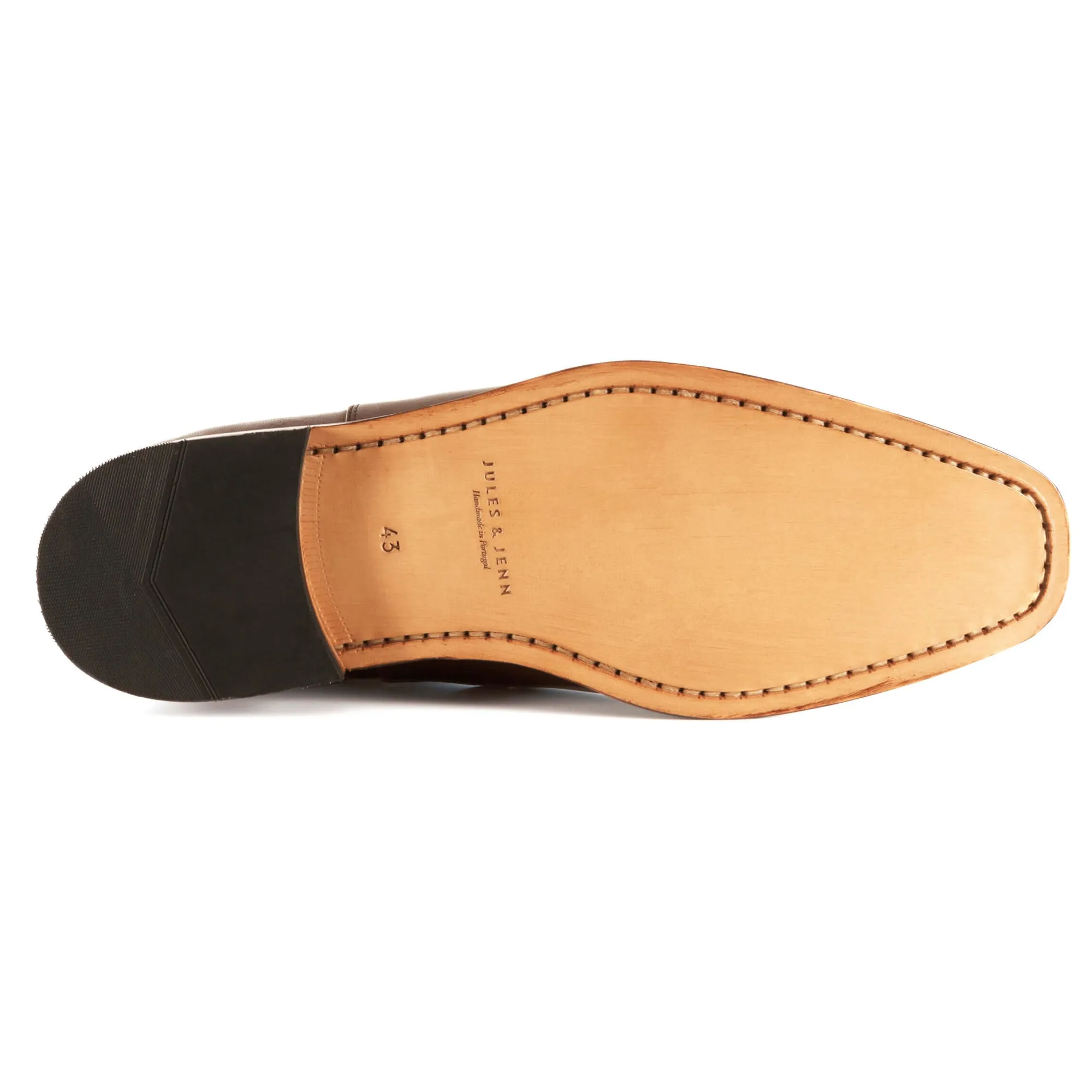 Store Chelsea boots cuir marron bleu Homme Fins De Série Solidaires