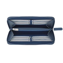 Clearance Compagnon cuir bleu royal Femme Petite Maroquinerie