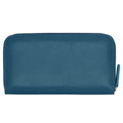 Clearance Compagnon cuir bleu royal Femme Petite Maroquinerie