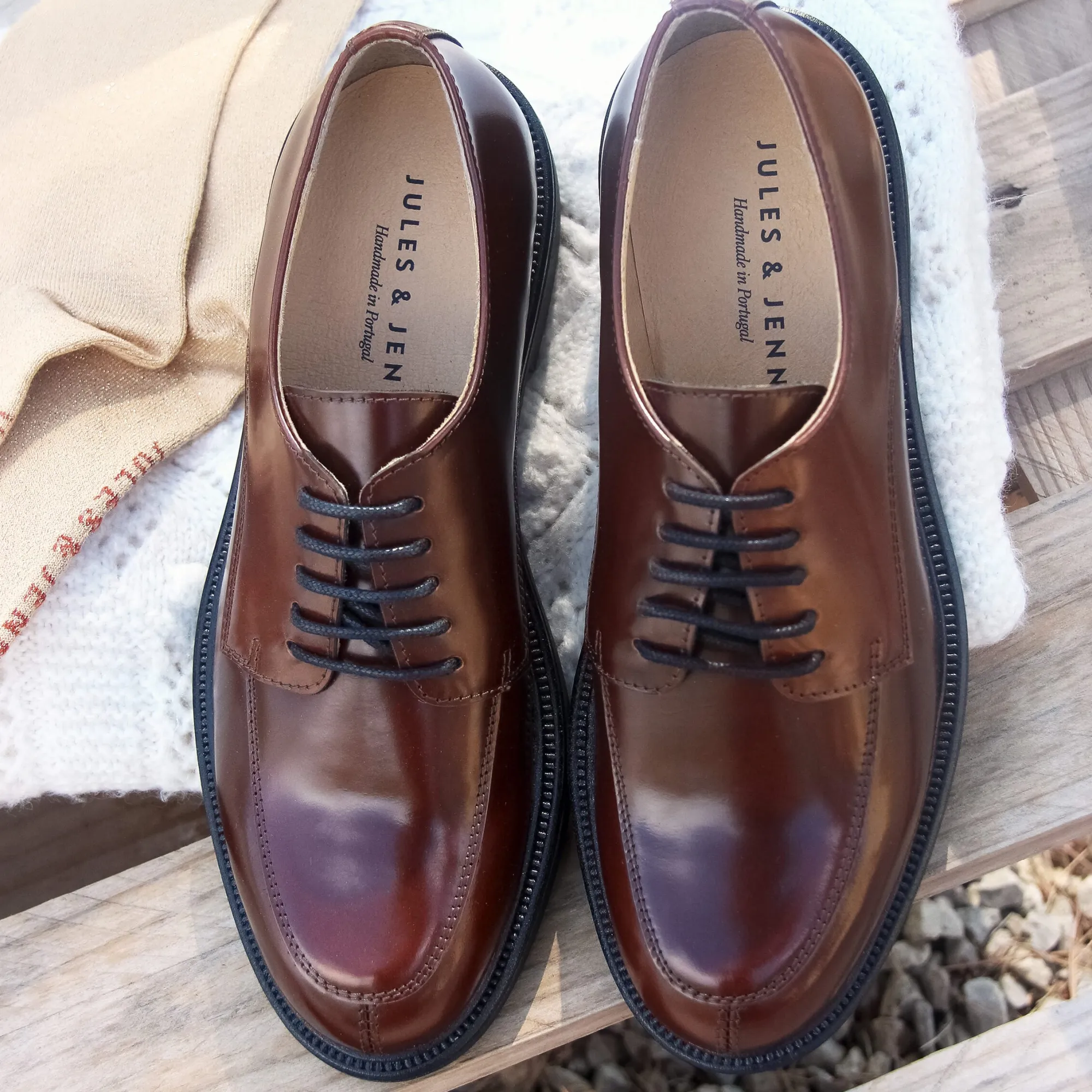 Online Derbies cuir brillant Femme Mocassins & Derbies