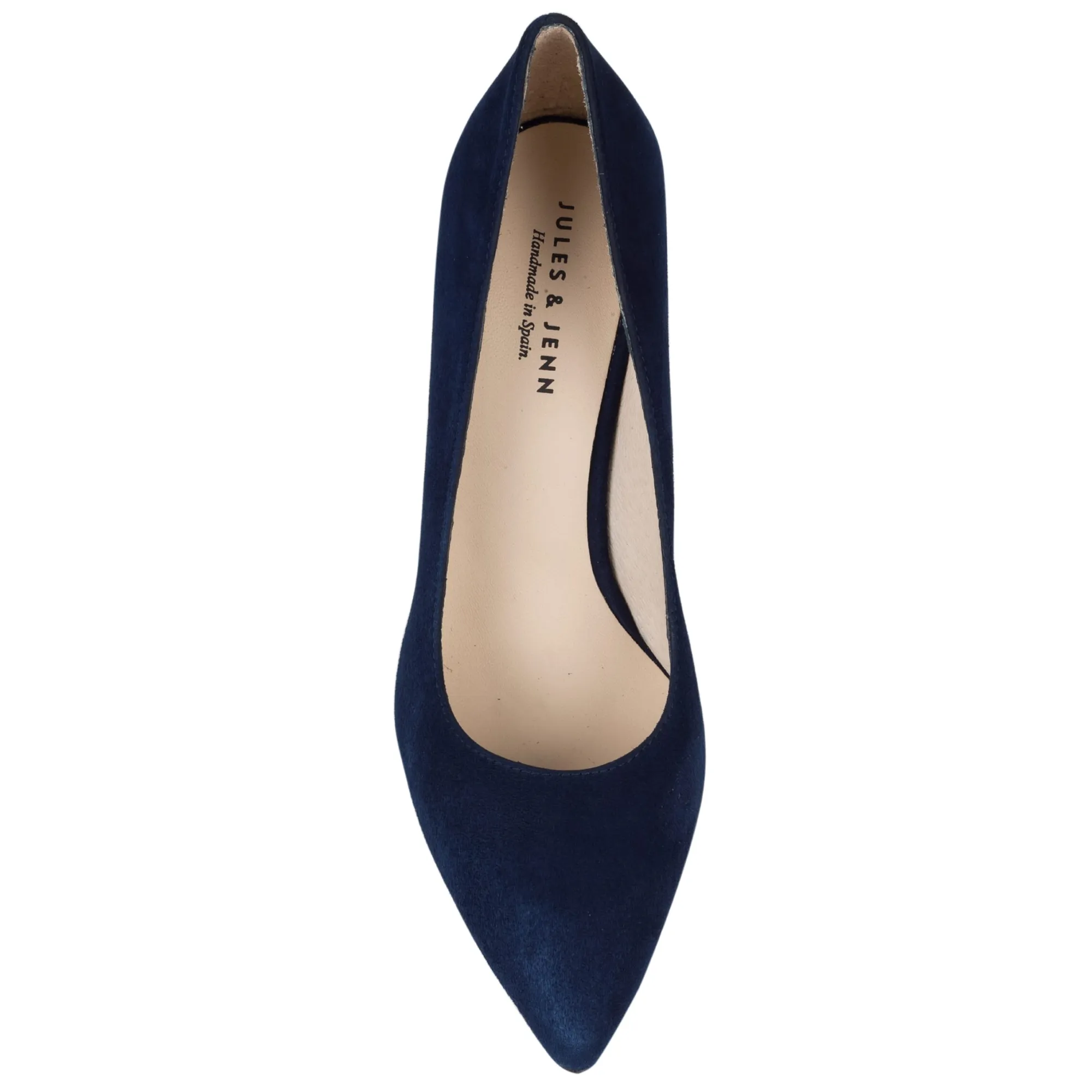 Cheap Escarpins cuir daim bleu marine Femme Escarpins