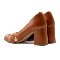 Cheap Escarpins découpe cuir Femme Sandales|Escarpins