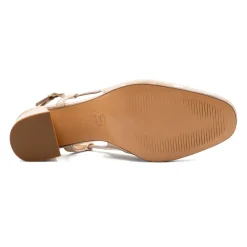 Cheap Escarpins slingback cuir vernis Femme Sandales|Escarpins