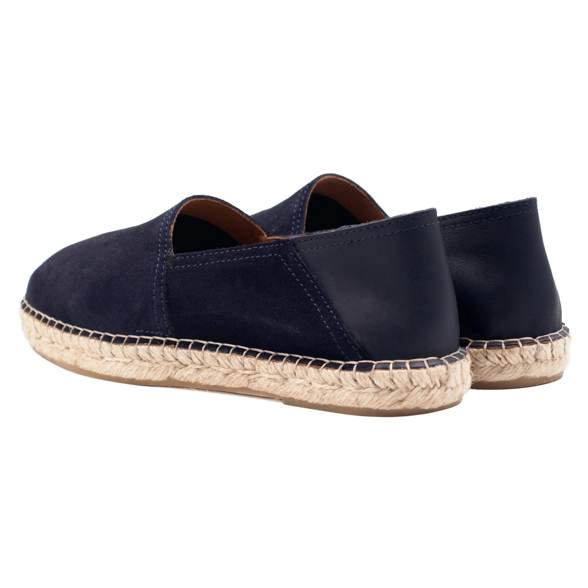 Store Espadrilles cuir daim bleu Homme Espadrilles & Sandales