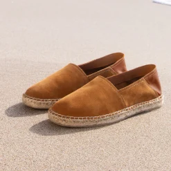 Outlet Espadrilles cuir daim Homme Espadrilles & Sandales