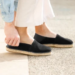 Outlet Espadrilles cuir daim Homme Espadrilles & Sandales