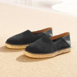 Outlet Espadrilles cuir daim Homme Espadrilles & Sandales