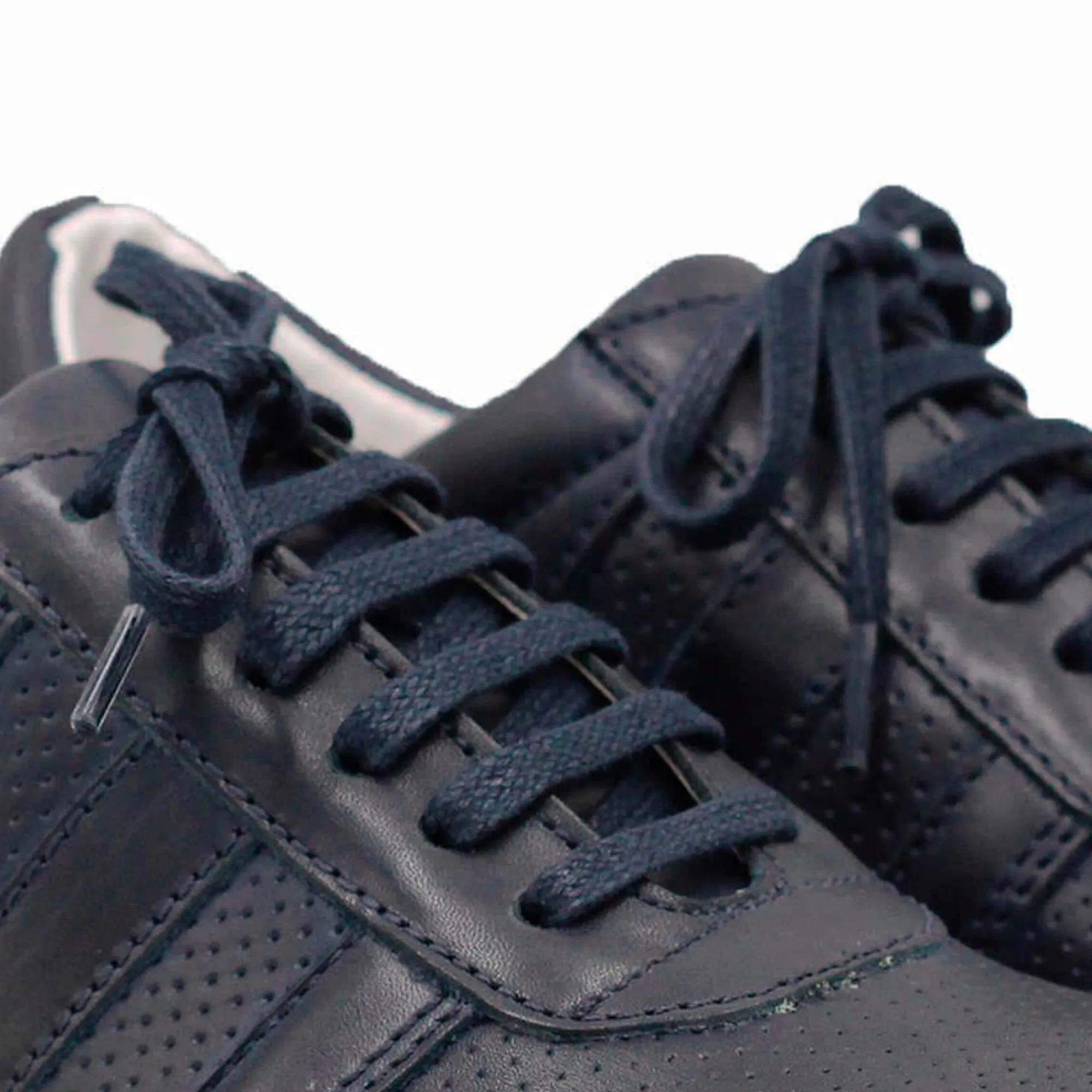 Hot Lacets plats coton bleu Femme Cordonnerie|Cordonnerie