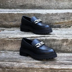 Best Sale Mocassins crantés cuir Femme Mocassins & Derbies