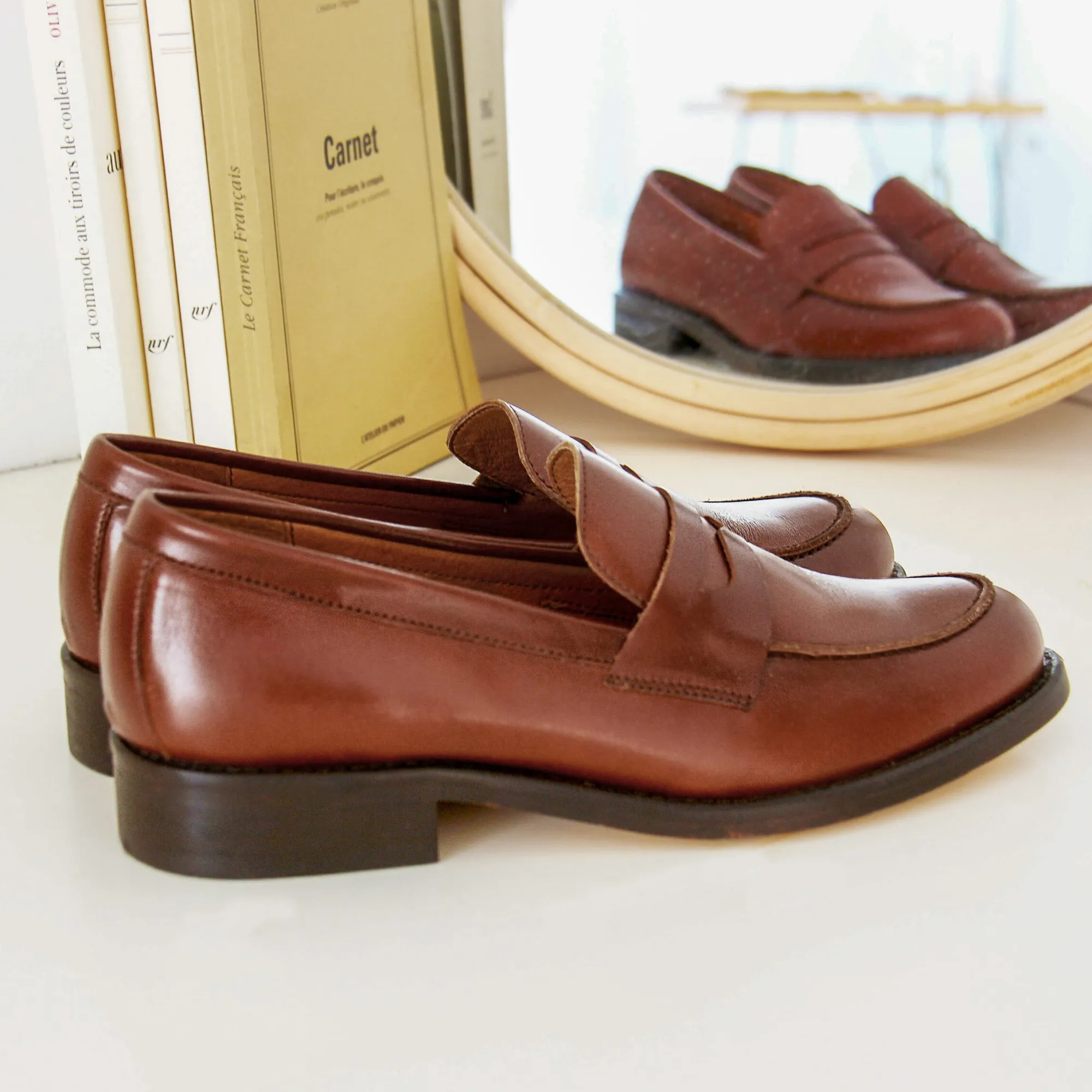 Shop Mocassins cuir Femme Mocassins & Derbies