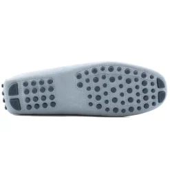 Cheap Mocassins cuir daim bleu clair Homme Mocassins