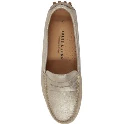 Store Mocassins cuir daim métallisé Femme Mocassins & Derbies