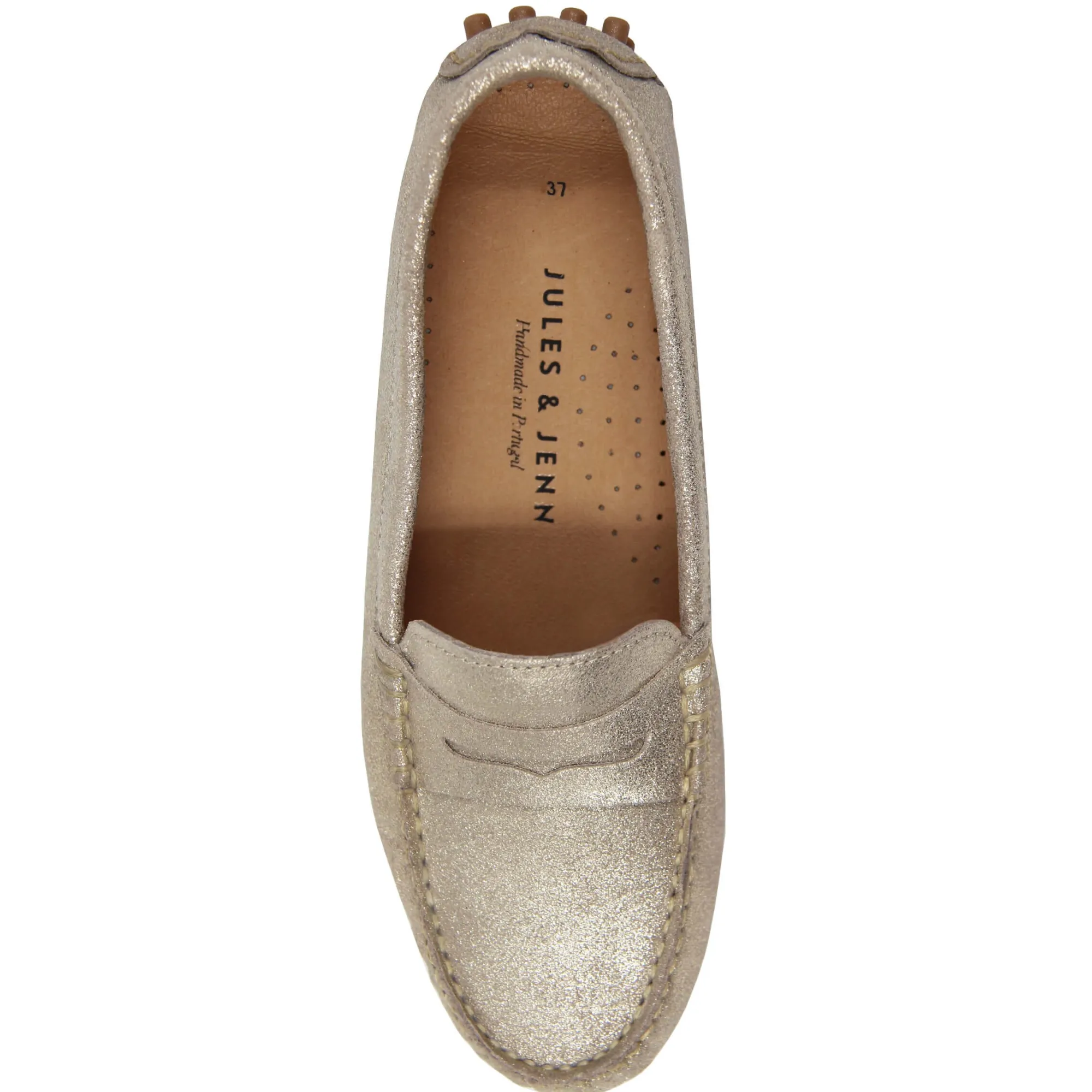 Store Mocassins cuir daim métallisé Femme Mocassins & Derbies