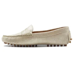 Store Mocassins cuir daim métallisé Femme Mocassins & Derbies