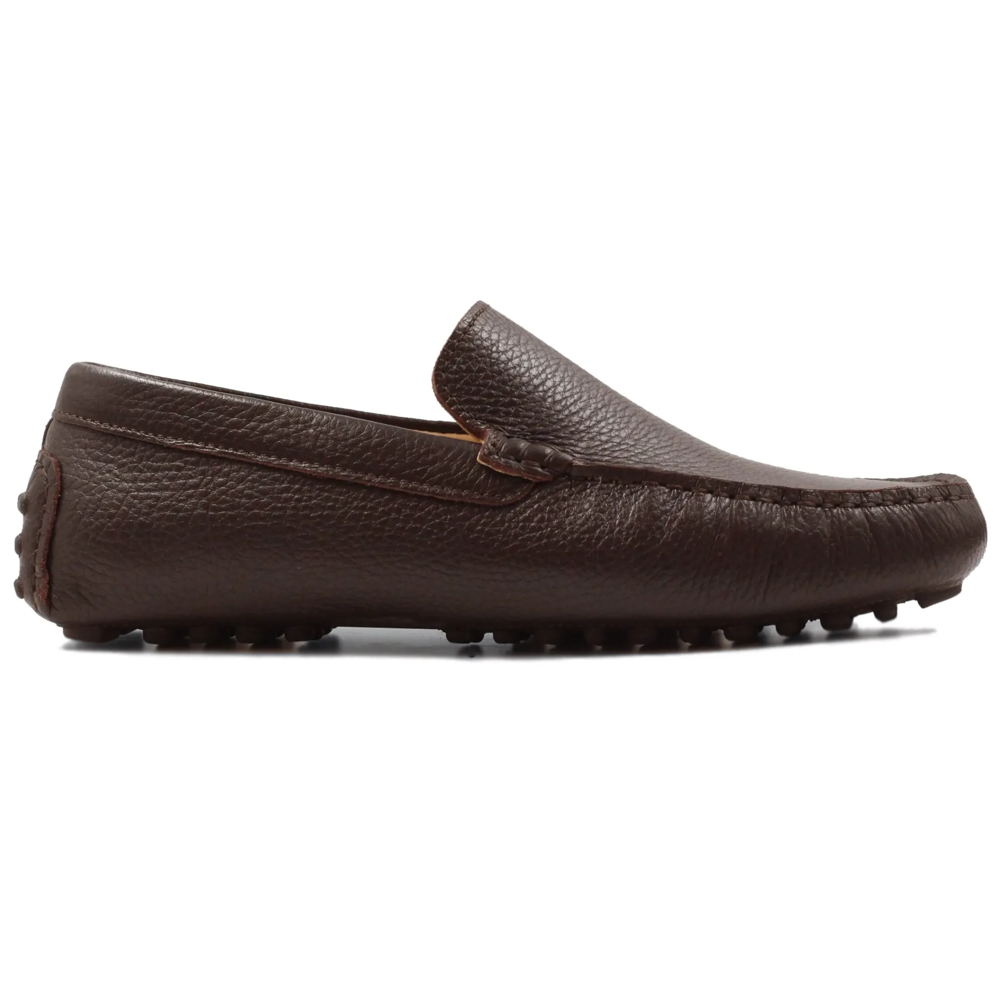 Sale Mocassins cuir grainé Homme Fins De Série Solidaires