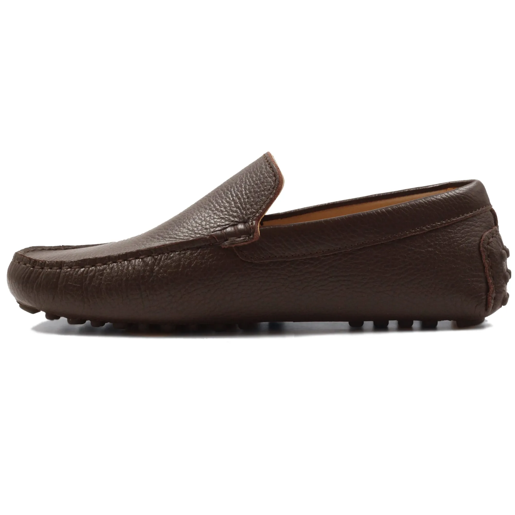 Sale Mocassins cuir grainé Homme Fins De Série Solidaires