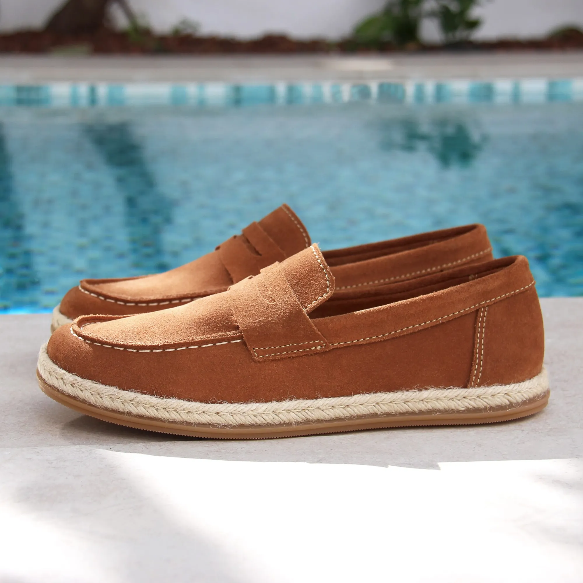 Cheap Mocassins espadrilles cuir Homme Mocassins