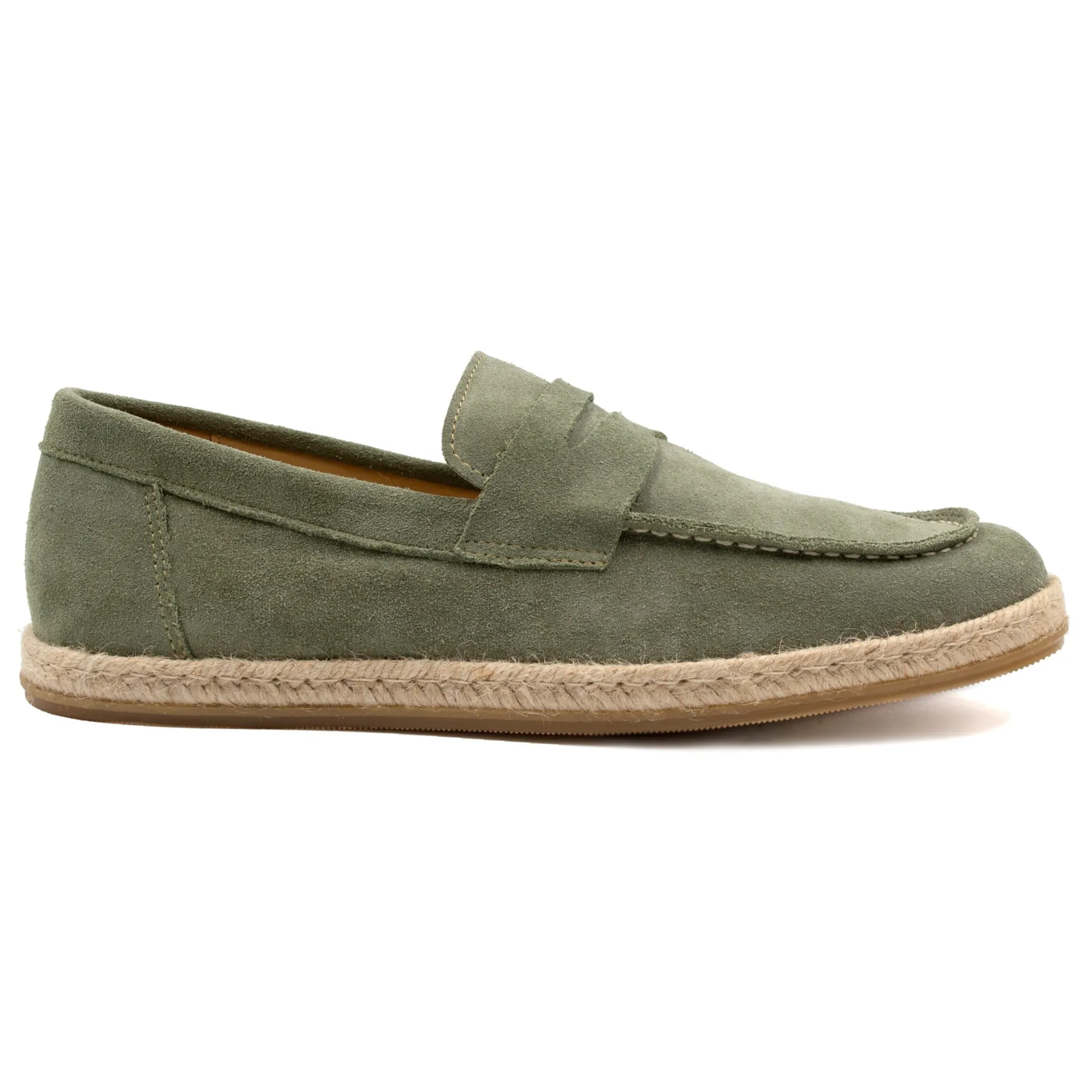 Cheap Mocassins espadrilles cuir daim Homme Mocassins
