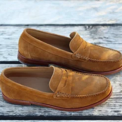 Hot Mocassins urbains cuir daim Homme Mocassins