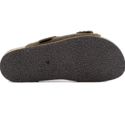 Best Mules liège clous cuir daim Femme Sandales