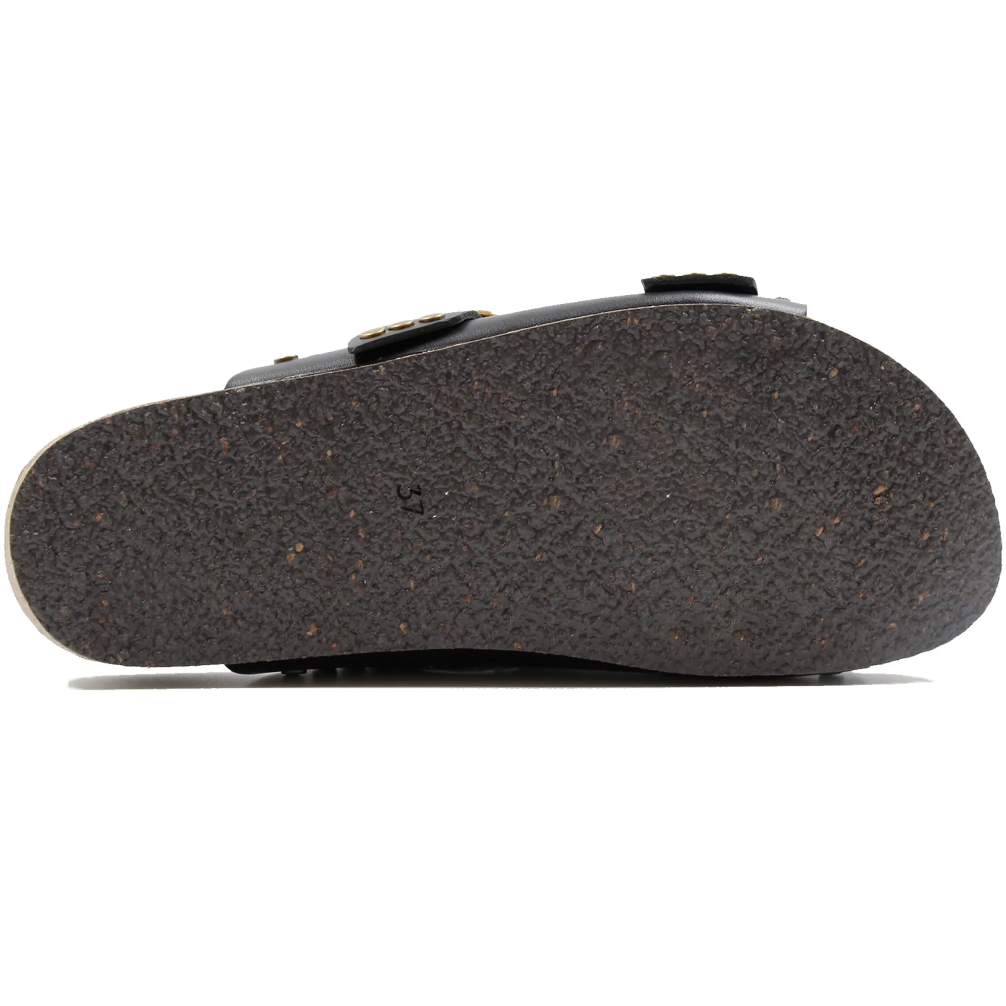 Discount Mules liège clous cuir Femme Sandales