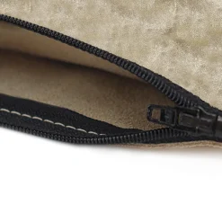 Hot Pochette cuir daim métallisé - Petit modèle Femme Pochettes|Petite Maroquinerie