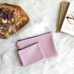 Flash Sale Pochette cuir grainé upcyclé - petit modèle Femme Dressing Recyclé|Pochettes