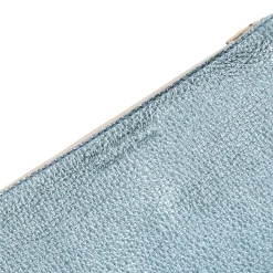 Clearance Pochette cuir métallisé bleu clair Femme Pochettes|Petite Maroquinerie
