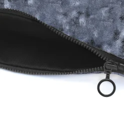 New Pochette cuir upcyclé noir irisé Femme Dressing Recyclé|Pochettes