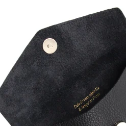 Cheap Pochette enveloppe cuir upcyclé noir Femme Dressing Recyclé|Pochettes