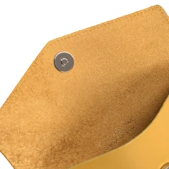 Cheap Pochette enveloppe upcyclé moutarde Femme Dressing Recyclé|Pochettes