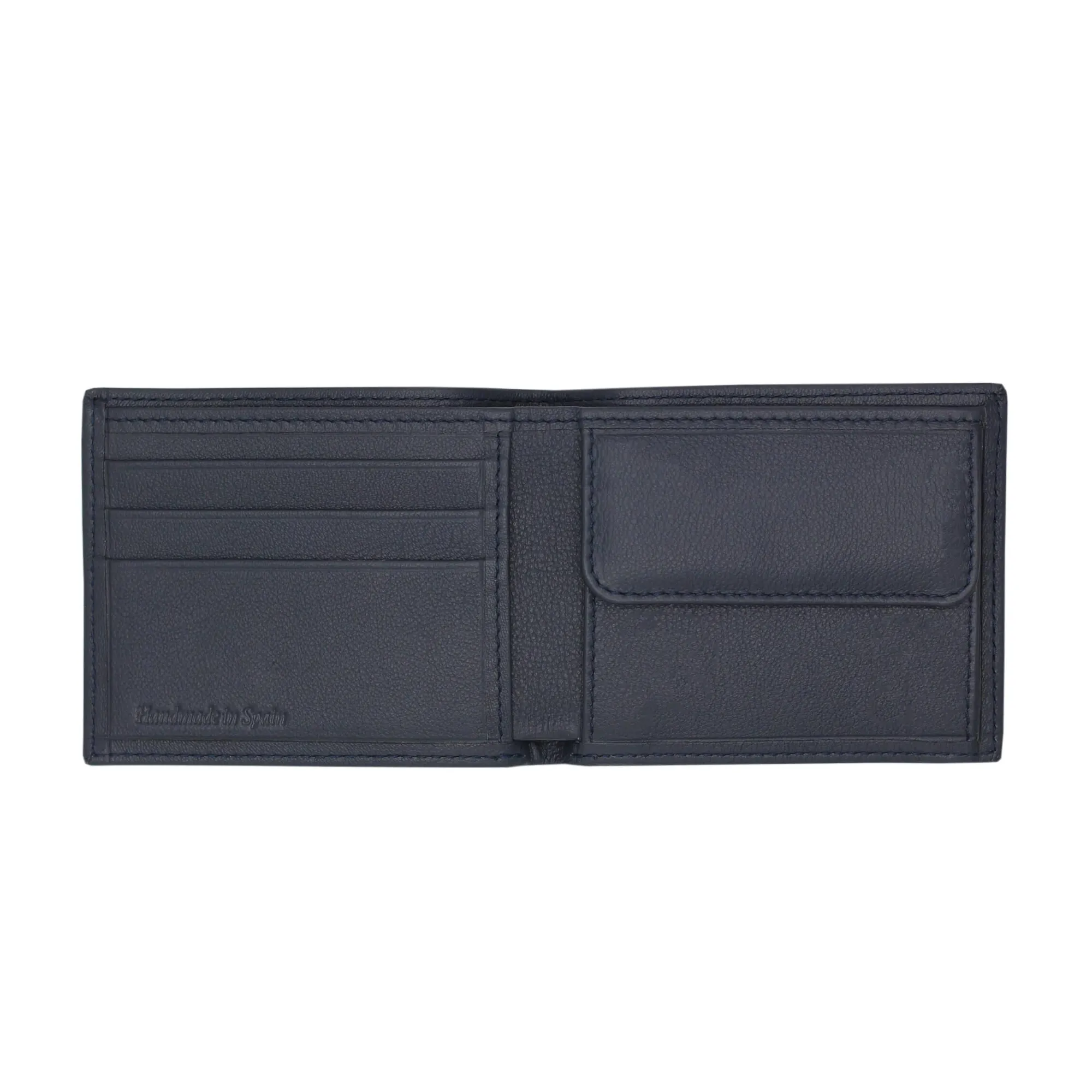 Clearance Portefeuille essentiel cuir bleu Homme Petite Maroquinerie