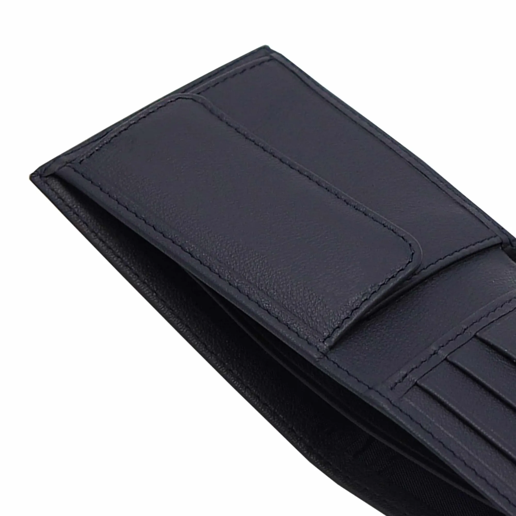 Clearance Portefeuille essentiel cuir bleu Homme Petite Maroquinerie
