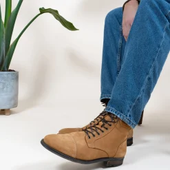 Discount Ranger boots à col cuir nubuck Homme Boots